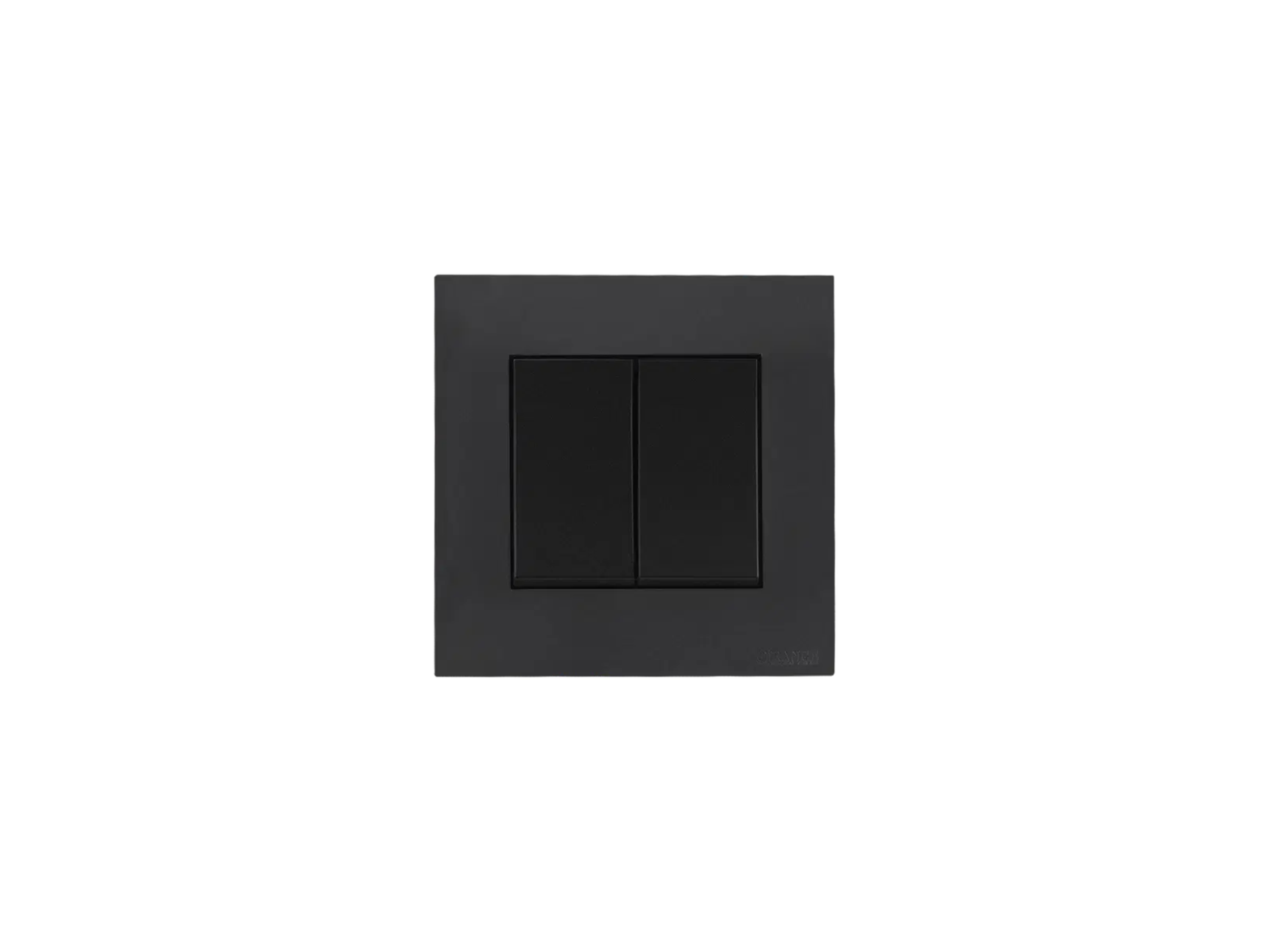 AKOYA 16A 2G 1W SWITCH - BLACK
